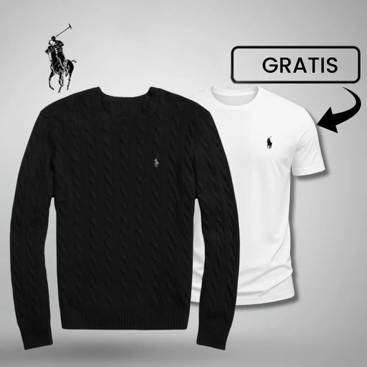 Luxus-Strickpullover + GRATIS T-Shirt 🎁